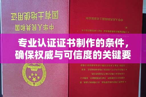 旬阳专业认证证书制作的条件，确保权威与可信度的关键要素