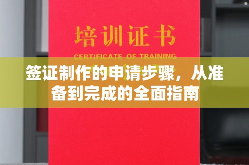 旬阳签证制作的申请步骤，从准备到完成的全面指南