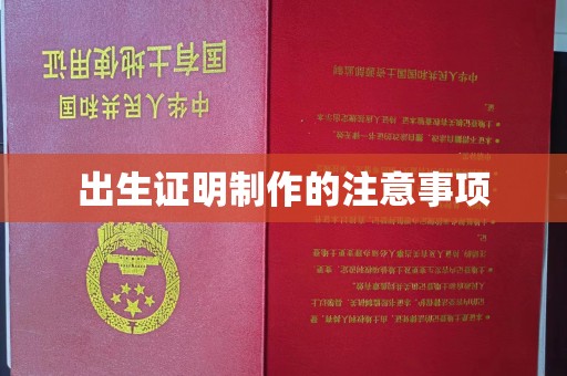 旬阳出生证明制作的注意事项